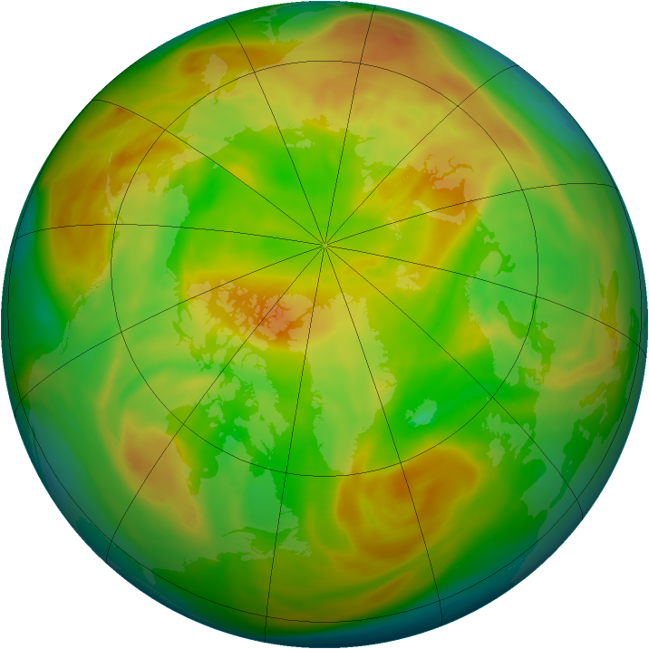 Arctic ozone map for 04 May 2008